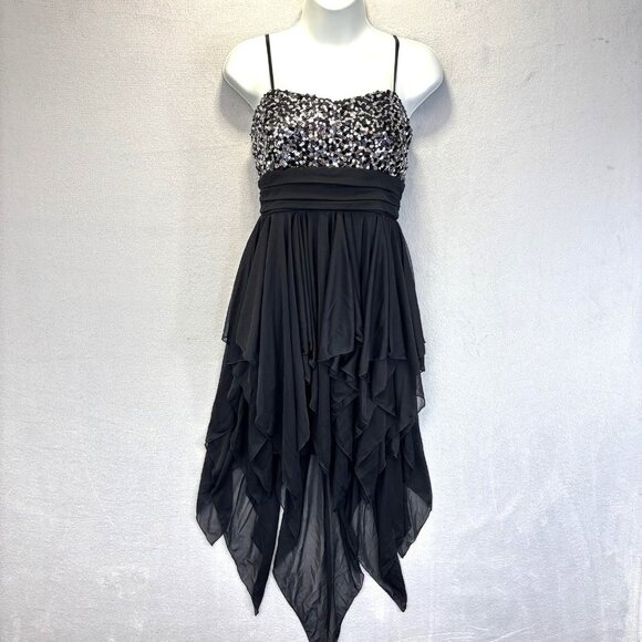 City Triangles Dresses & Skirts - Vintage Y2K City Triangles Hanky Hem Fairy Dress Juniors Medium Whimsigoth Goth‎